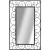 Topdeal Miroir Mural Rectangulaire 50 X 80 Cm Noir -Miroir Soldes Boutique 52085426 1