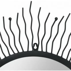 Topdeal Miroir Mural éclat De Soleil 80 Cm Noir 7 Topdeal Miroir Mural éclat De Soleil 80 Cm Noir -Miroir Soldes Boutique 52085444 3