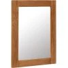 Topdeal Miroir 40 X 50 Cm Bois De Chêne Massif -Miroir Soldes Boutique 52086036 1