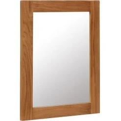 Topdeal Miroir 40 X 50 Cm Bois De Chêne Massif