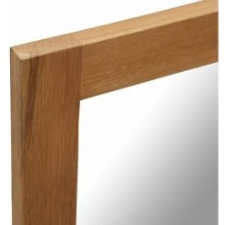 Topdeal Miroir 50 X 70 Cm Bois De Chêne Massif -Miroir Soldes Boutique 52086037 4