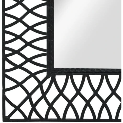 Topdeal Miroir Mural De Jardin Vo?tée 50 X 80 Cm Noir 6 Topdeal Miroir Mural De Jardin Vo?tée 50 X 80 Cm Noir – Image 4
