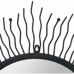 Topdeal Miroir Mural De Jardin Rayons De Soleil 80 Cm Noir -Miroir Soldes Boutique 52087190 4