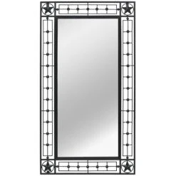 Topdeal Miroir Mural De Jardin Rectangulaire 60 X 110 Cm Noir 9 Topdeal Miroir Mural De Jardin Rectangulaire 60 X 110 Cm Noir -Miroir Soldes Boutique 52087195 3