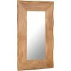 Topdeal Miroir Cosmétique 50x80 Cm Bois Solide D'acacia VDFF12202_FR -Miroir Soldes Boutique 52094715 1