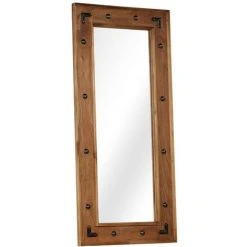 Topdeal Miroir Bois D'acacia Massif 50 X 110 Cm VDFF12243_FR