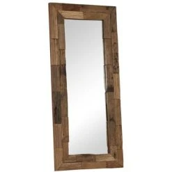 Topdeal Miroir Bois De Récupération Massif 50 X 110 Cm VDFF12240_FR