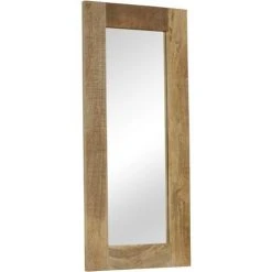 Topdeal Miroir Bois Massif De Manguier 50 X 110 Cm VDFF12237_FR