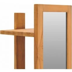 Topdeal Miroir Mural Avec étagères 30x30x120 Cm Bois De Teck Massif FF289070_FR 10 Topdeal Miroir Mural Avec étagères 30x30x120 Cm Bois De Teck Massif FF289070_FR -Miroir Soldes Boutique 52096431 4