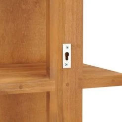 Topdeal Miroir Mural Avec étagères 30x30x120 Cm Bois De Teck Massif FF289070_FR 11 Topdeal Miroir Mural Avec étagères 30x30x120 Cm Bois De Teck Massif FF289070_FR -Miroir Soldes Boutique 52096431 5