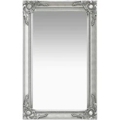 Topdeal Miroir Mural Style Baroque 50x80 Cm Argenté FF320322_FR