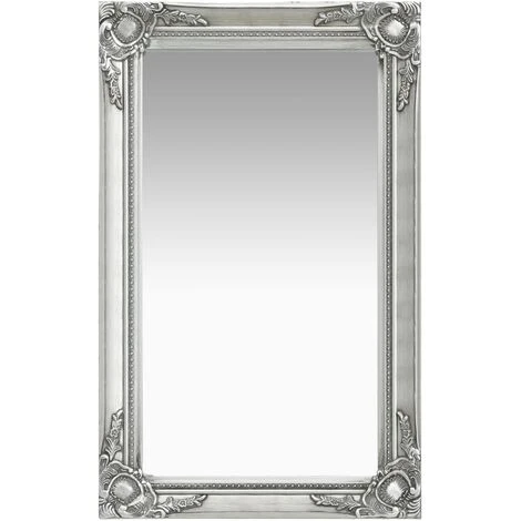Topdeal Miroir Mural Style Baroque 50x80 Cm Argenté FF320322_FR 3 Topdeal Miroir Mural Style Baroque 50x80 Cm Argenté FF320322_FR