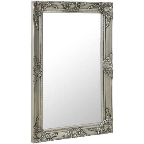 Topdeal Miroir Mural Style Baroque 50x80 Cm Argenté FF320322_FR 4 Topdeal Miroir Mural Style Baroque 50x80 Cm Argenté FF320322_FR – Image 2