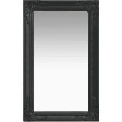 Topdeal Miroir Mural Style Baroque 50x80 Cm Noir FF320323_FR