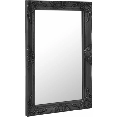 Topdeal Miroir Mural Style Baroque 50x80 Cm Noir FF320323_FR 4 Topdeal Miroir Mural Style Baroque 50x80 Cm Noir FF320323_FR – Image 2