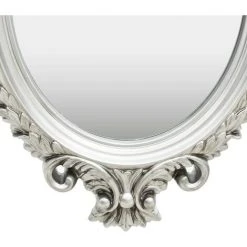 Topdeal Miroir Mural Style Château 56x76 Cm Argenté FF320358_FR -Miroir Soldes Boutique 52100917 3