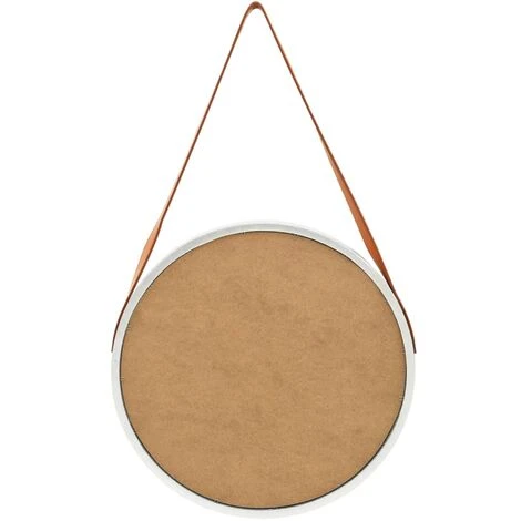 Topdeal Miroir Mural Avec Sangle 50 Cm Argenté FF320366_FR 7 Topdeal Miroir Mural Avec Sangle 50 Cm Argenté FF320366_FR – Image 5