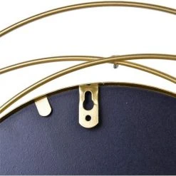 ECHOO Miroir Mural Décoratif En Métal - 36 Cm De Diamètre - Rond - Décoration Pour Chambre à Coucher, Salon, Salle De Bain, Couloir -Miroir Soldes Boutique 52470592 5