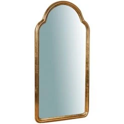 BISCOTTINI Miroir Murale En Bois Finition Feuille Or Vieilli Aux Dimensions L40XPR3XH79 Cm Made In Italy