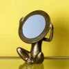 CHEHOMA Miroir Singe à Poser 22x11x11cm - Or Patiné -Miroir Soldes Boutique 52564513 1