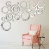 MODOU 32 Pièces Réglage Miroir Acrylique Amovible Sticker Mural Decal Maison Décoration (Style 4) -Miroir Soldes Boutique 52722219 1