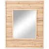 FORNORD Miroir Koné Rotin Et Bambou 45x55 Cm - Beige -Miroir Soldes Boutique 53102689 1