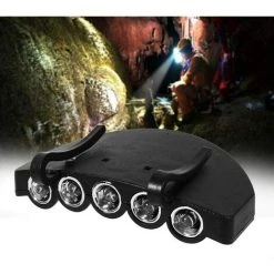 GUAZHUNIFR 1 PC Casquette Lumineuse Bord LumièreGuazhuni Mini Phare Rotatif Lampes De Poche Casquette Visière Torche Pour Camping Course Cyclisme Marche Randonnée -Miroir Soldes Boutique 53105744 3