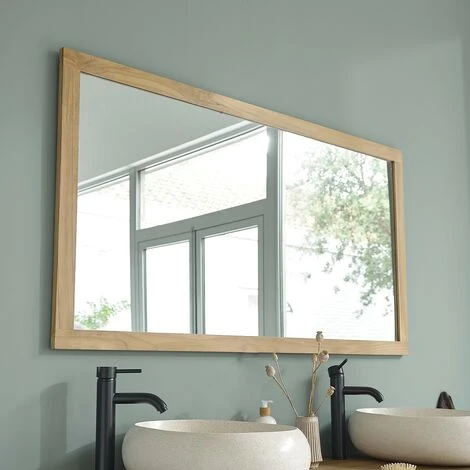 BOIS DESSUS BOIS DESSOUS Miroir En Bois De Teck 145 - Naturel 3 BOIS DESSUS BOIS DESSOUS Miroir En Bois De Teck 145 - Naturel