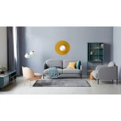 LITZEE Miroir Murale 1 Pièces Miroir Rond Pour Decoration Murale Dans Maison, Salon Et Chambre Cadeau Femme Et Maman B