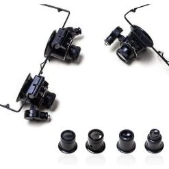 GUAZHUNIFR Lot De 4 Loupes D'horloger Différentes Puissances Guazhuni– 5x, 10x, 15x, 20x, Pour Bijoutier Et Horloger (Noir) -Miroir Soldes Boutique 53366666 4
