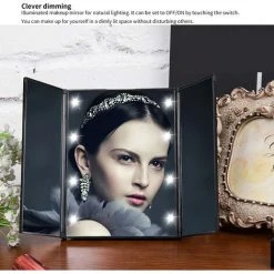 GUAZHUNIFR Miroir De Maquillage Pliable à LED Pour Maquillage Et Accessoires Guazhuni- Mini Miroir Rond Lumineux 10 GUAZHUNIFR Miroir De Maquillage Pliable à LED Pour Maquillage Et Accessoires Guazhuni- Mini Miroir Rond Lumineux -Miroir Soldes Boutique 53366669 4