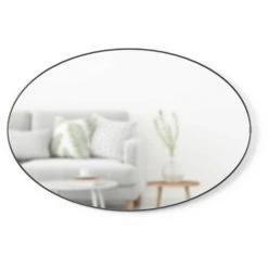 UMBRA HUBBA – Miroir Oval 61 × 91 cm, Titane Métallique -Miroir Soldes Boutique 53631211 3