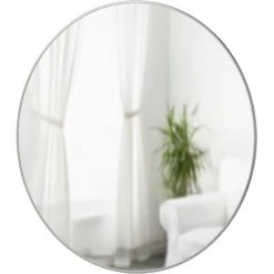 UMBRA Hubba – Miroir Mural, Chrome, 34" (86cm)