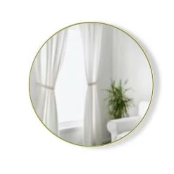 UMBRA Hubba - Miroir Avec Finition Métallique, Laiton, 24" (61 Cm)