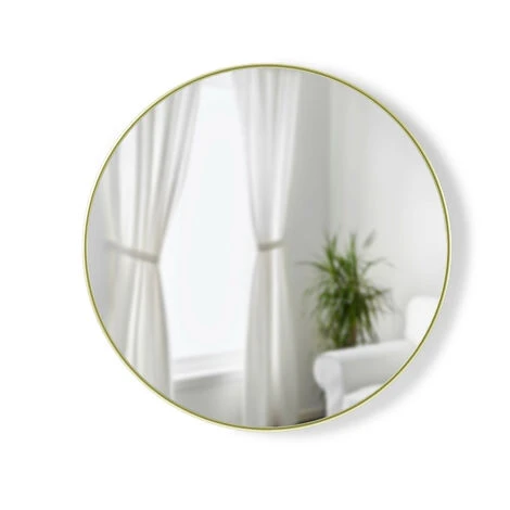 UMBRA Hubba - Miroir Avec Finition Métallique, Laiton, 24" (61 Cm) 3 UMBRA Hubba - Miroir Avec Finition Métallique, Laiton, 24" (61 Cm)