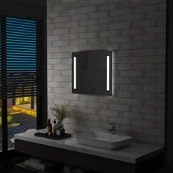 LITZEE Miroir Mural à LED Pour Salle De Bains 60 X 50 Cm #