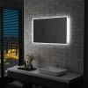 LITZEE Miroir Mural à LED Pour Salle De Bains 100 X 60 Cm # 1 LITZEE Miroir Mural à LED Pour Salle De Bains 100 X 60 Cm # -Miroir Soldes Boutique 53659071 1