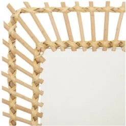 Atmosphera - Miroir Mural Rectangle En Rotin 35 X 58 Cm - Naturel -Miroir Soldes Boutique 53726731 2