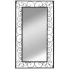 LITZEE Miroir Mural Rectangulaire 60 X 110 Cm Noir # -Miroir Soldes Boutique 53765790 1