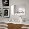 LITZEE Miroir Mural 60 X 40 Cm Rectangulaire Verre # 2 LITZEE Miroir Mural 60 X 40 Cm Rectangulaire Verre # -Miroir Soldes Boutique 53766014 1
