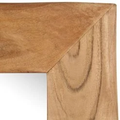 LITZEE Miroir Cosmétique 50x80 Cm Bois Solide D'acacia # -Miroir Soldes Boutique 53766050 4