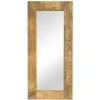 LITZEE Miroir Bois Massif De Manguier 50 X 110 Cm # -Miroir Soldes Boutique 53766051 1