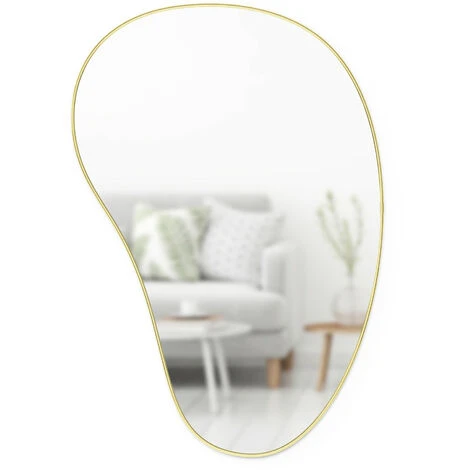 UMBRA HUBBA PEBBLE – Miroir 61 × 91 cm, Laiton 3 UMBRA HUBBA PEBBLE – Miroir 61 × 91 cm, Laiton
