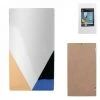 JARDIRICODECO Miroir Tricolore Rectangle 50x27cm 1 JARDIRICODECO Miroir Tricolore Rectangle 50x27cm -Miroir Soldes Boutique 53957890 1