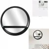 JARDIRICODECO Miroir Plastique Noir Avec Etagere 1 JARDIRICODECO Miroir Plastique Noir Avec Etagere -Miroir Soldes Boutique 53958050 1