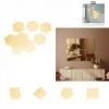 JARDIRICODECO Decoration Murale Miroir A Coller Dore X12, 4-fois -Miroir Soldes Boutique 53958061 1
