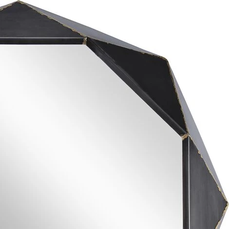 WOMO DESIGN Miroir Mural Noir Cadre Métallique Design Décoratif Quito Ø 72 Cm WOMO-DESIGN® 4 WOMO DESIGN Miroir Mural Noir Cadre Métallique Design Décoratif Quito Ø 72 Cm WOMO-DESIGN® – Image 2