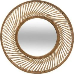 ATMOSPHERA Miroir Spirale En Bambou - Ø 72 Cm