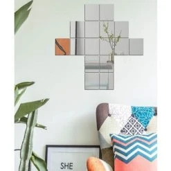 ALMI Miroirs Carrés Stickers Miroir Adhésif Miroir Autocollant Mural Miroir Carre Miroir Adhesif Mural Feuilles Miroir Muraux Miroir Non Verre Stickers Muraux Pour La Décoration Intérieure(20Pieces) 9 ALMI Miroirs Carrés Stickers Miroir Adhésif Miroir Autocollant Mural Miroir Carre Miroir Adhesif Mural Feuilles Miroir Muraux Miroir Non Verre Stickers Muraux Pour La Décoration Intérieure(20Pieces) -Miroir Soldes Boutique 54024436 3