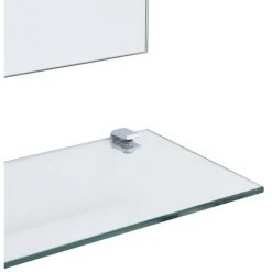 Hommoo Miroir Mural Avec 5 Etageres Argente 50 X 60 Cm -Miroir Soldes Boutique 54059866 4